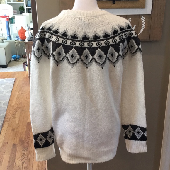 Blair Cream Fair Isle Sweater, Small - Picture 5 of 7